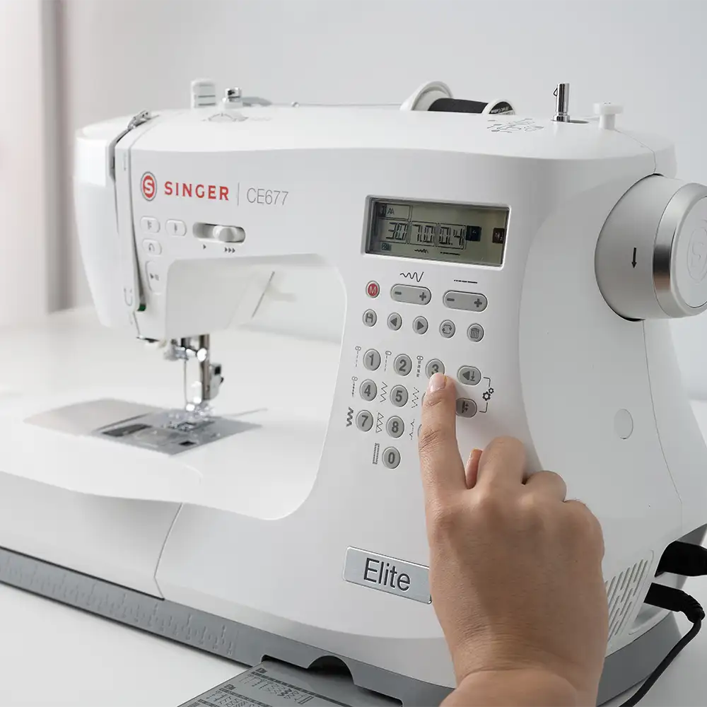 Singer Elite CE677 (Computerized Sewing Machine) controls